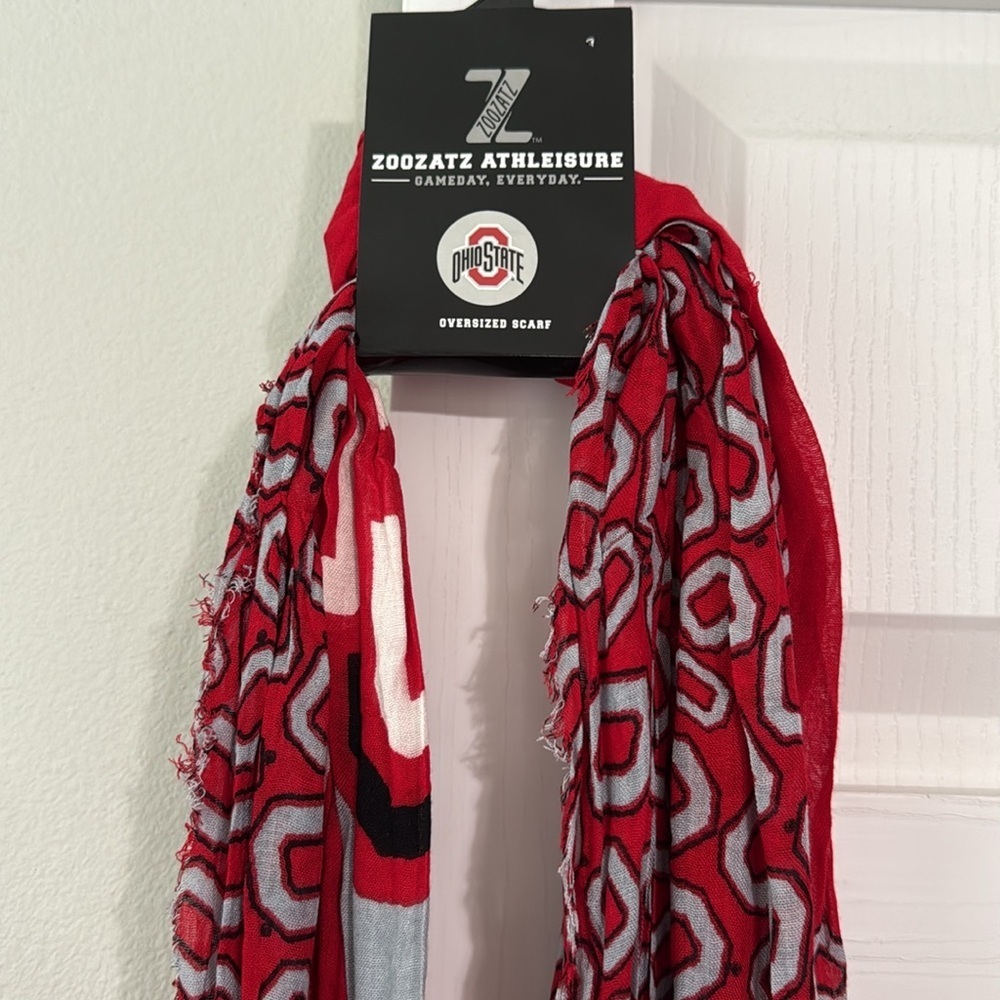 Lot of Ohio State University Football OSU Scarfs gameday gear swag